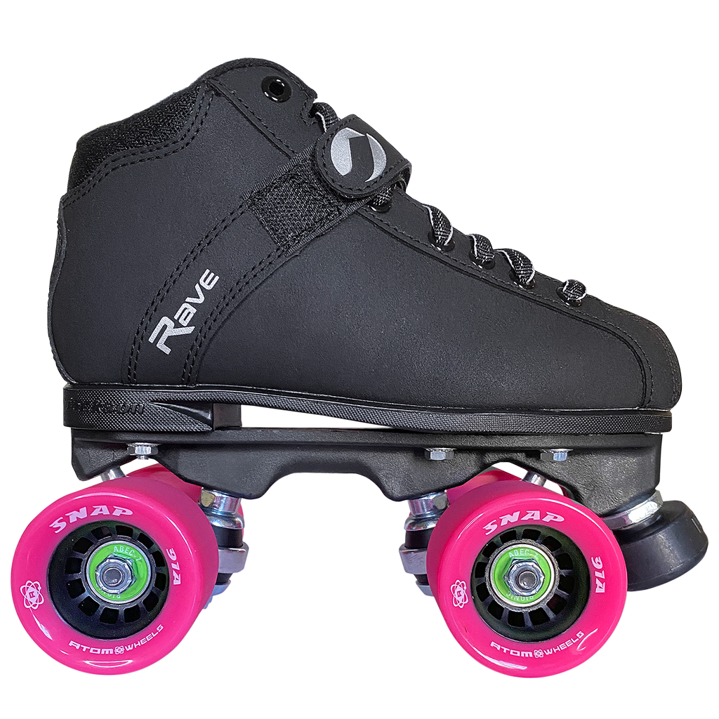 Chicago Womens 9 Classic Roller Skates White Rink Set of 2 Skates good Atom Wheels