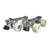 Silver Plate 62mm Wheels Outdoor 78A 8mm Trucks Size 6.25