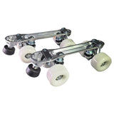 Silver Plate 62mm Wheels Outdoor 78A 8mm Trucks Size 5.25