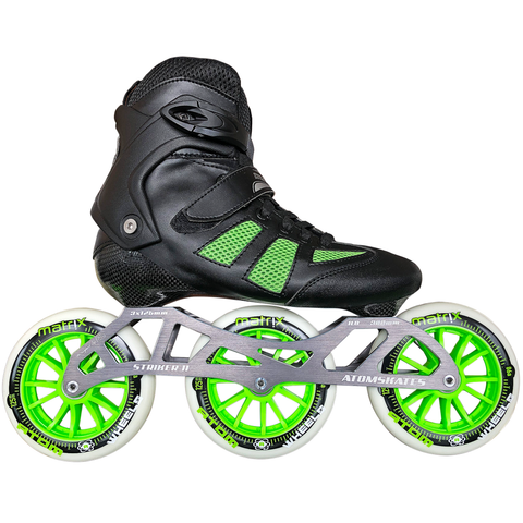 Atom Pro Fitness 3x125 Outdoor Inline Skate Package with Atom Matrix 125 Wheels