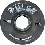 Smoke gray Atom Pulse outdoor quad skate wheel