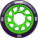 atom savant 95a black quad skate wheel